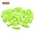 thumbnail image 3 of Unique Bargains 30Pack 4mm Cord Lock Plastic Double Hole Spring Toggle Stoppers, Light Green, 3 of 5