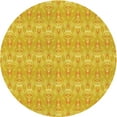 thumbnail image 1 of Ahgly Company Tapis d'Intérieur Lavable en Machine Carré Jaune Transitionnel, 3 Pieds Carré, 1 of 7