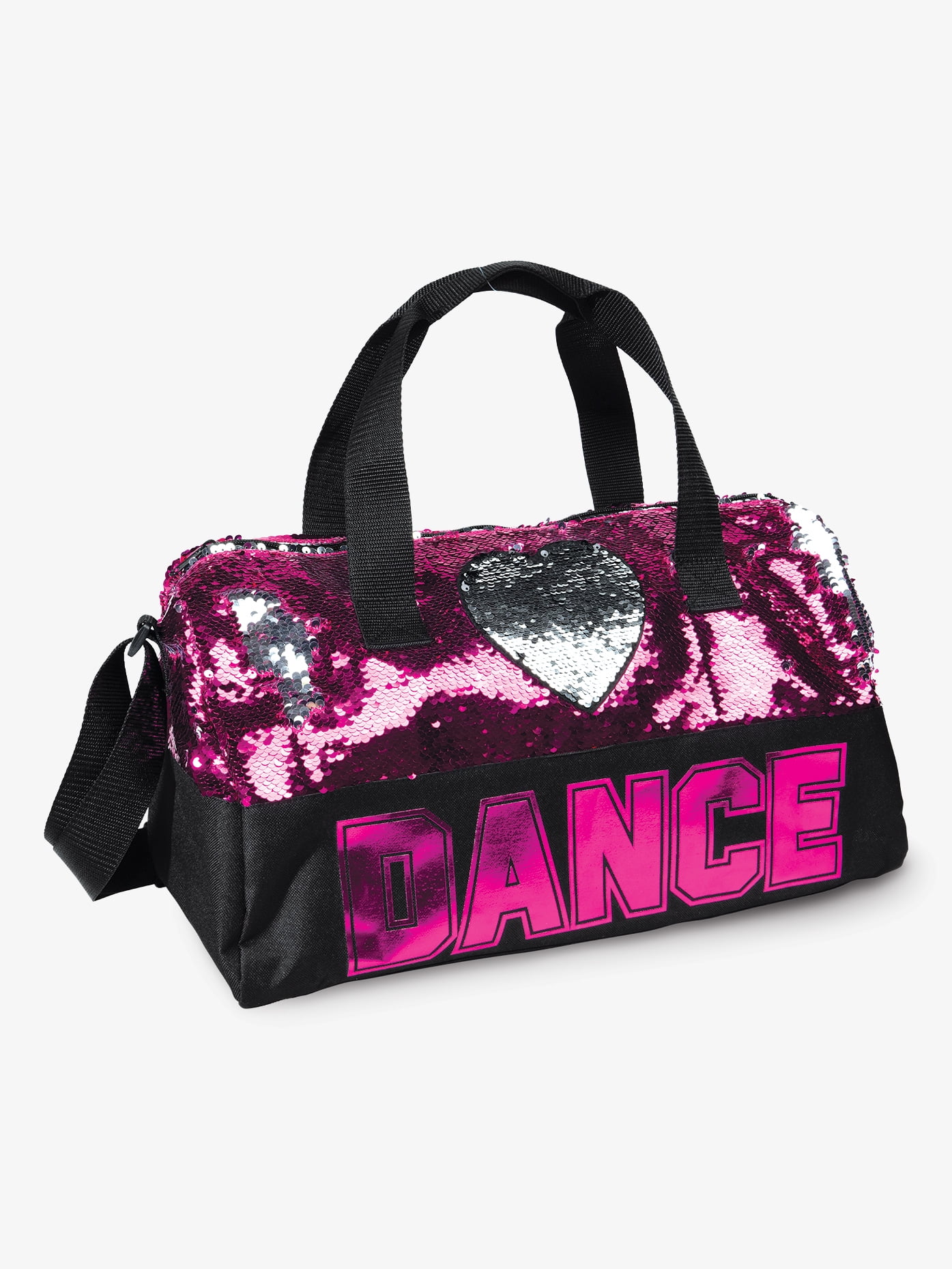 PERSONALIZED Embroidered Deep Purple & Hot Pink Dance Duffel Bag Sequin Bows