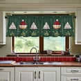 thumbnail image 3 of Yayeee Kitchen Curtains Tier Set of 2 Light Filtering 57"x24" Over Sink Window Panels, Christmas Santa Hats, 3 of 7