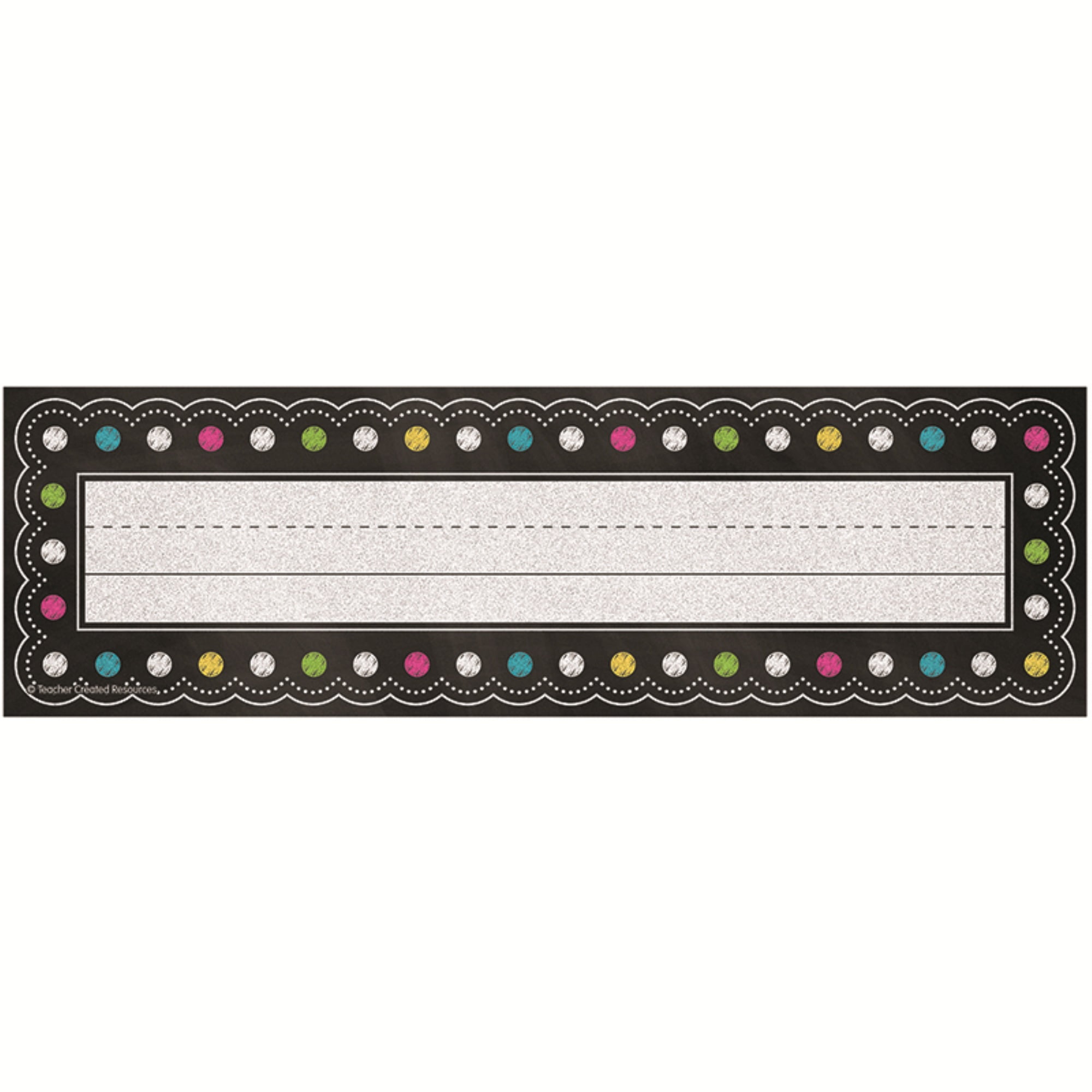 Chalkboard Brights Flat Name Plates