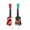 Tide Wind Medium Guitar, variant on Godderr Ukulele Guitar Kids Small Mini Playable Small Guitar Toys 15.2*1.9*3.9inch Green Yellow Random