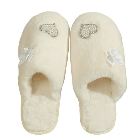 

Eudgs Women s Autumn And Winter Fashion Flower Bun Head Slippers Warm Home Shoes Shower Slippers for Women Non Home Top Slippers for Women Knit Slippers for Women Memory Foam Slippers Women Leopard