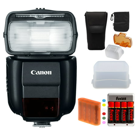 Canon Speedlite 430EX III-RT Flash with Bounce Diffuser and Battery (Best Flash Diffuser For Canon 600ex Rt)