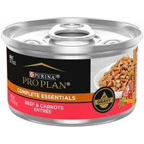 Purina Pro Plan Complete Essentials, Beef Carrot, Wet Cat Food, 3 oz Cans, 24 Pack