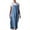 Blue, variant on Diufon Womens Linen Dress Spaghetti Strap Ruffled Hem Mini Dress Casual Flowy V Neck Sundress Summer Beach Dresses