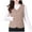 Coffee, variant on Women's Down Cotton Button Vest V-Neck Sleeveless Slim Fit Lightweight Warm Puffer Waistcoat For Fall Winter with Pockets
