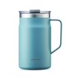 thumbnail image 1 of LocknLock Tasse de Métro Premium en Acier Inoxydable 18/8 à Double Paroi Isolée avec Poignée, Parfaite pour Table avec Couvercle, Bleu, 20 oz, 1 of 5