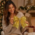 thumbnail image 7 of SPOORYYO Glitter Christmas Bow Ornaments Sparkly Sequin Fabric Bows Decorative Holiday Bows for Christmas Tree Wreath Gift Wrapping Party Home Decor, 2Pcs Yellow, 7 of 7