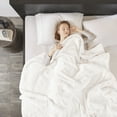 thumbnail image 4 of Beautyrest Heated Microlight to Berber Solid Blanket, Full, Ivory, 4 of 12
