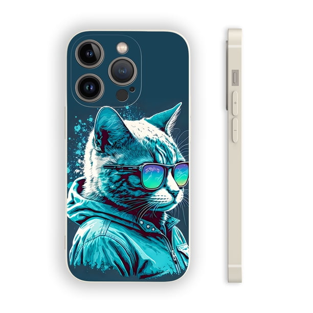 Proteja con estilo: Cubierta de teléfono plateada arcoíris de doble capa mate vibrante para iPhone 15 Pro Max 14 13 12 Pro 11