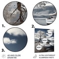 thumbnail image 3 of Designart "Calm Waters by the Coast" Nautical & Beach Metal Wall Art Prints, 3 of 5