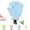 Multicolor, variant on 1 Pairs 3D Textured Five-Finger Exfoliating Bath Gloves, Soft Scrub Body Exfoliating Gloves, Reusable Deep Cleansing Scrubbing Gloves