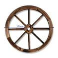 thumbnail image 3 of Trademark Innovations Decorative Vintage 17.7" Wood Garden Wagon Wheel With Steel Rim (Set of 2), 3 of 7
