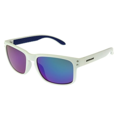 Panama Jack Men's White Mirrored Retro Sunglasses OO06