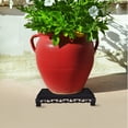 thumbnail image 3 of Miangastore Display Shelf Rectangular Black Plastic 2Pcs 8.5X5.3In, 3 of 9