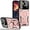 Rose gold, variant on Case for Samsung Galaxy A54 5G with Ring Kickstand, Lens All-Inclusive Protection Military Grade Drop Shockproof Anti-Scratch Cover Case for Samsung Galaxy A54 5G YD-Black