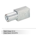 thumbnail image 3 of Motor eléctrico con engranaje de tornillo Uxcell DC 6V 30RPM con eje D de 6mm y caja de engranajes de alto par, 3 of 5