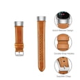 thumbnail image 3 of FIEWESEY Bands Compatible with Fitbit Charge 6/5, Genuine Leather Band Replacement Accessories Strap Wristband(Brown), 3 of 4