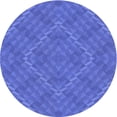 thumbnail image 1 of Ahgly Company Indoor Round Patterned Sky Blue Dress Blue Area Rugs, 8' Round, 1 of 6