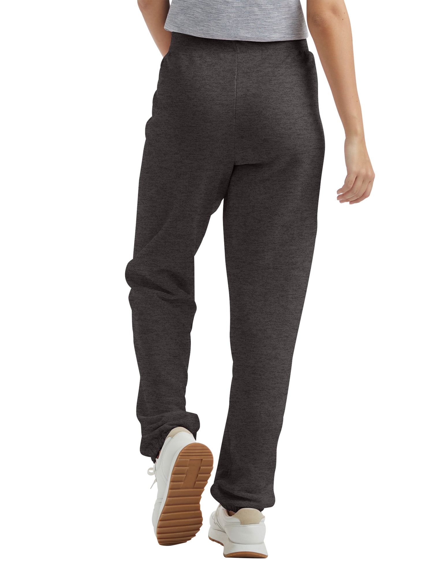 EcoSmart Women's Fleece Sweatpants with Cinched Cuffs, 30" Slate Heather M