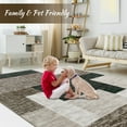 thumbnail image 5 of Haperlare Modern Machine Washable Area Rug Low-Pile Non-Slip Stain Resistant Area Rug Contemporary Rug for Living Room, 8' x 10' Brown, 5 of 5