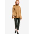 thumbnail image 2 of Ellos Women's Turtleneck Poncho Sweater Pullover, 2 of 4