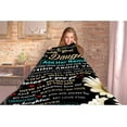 thumbnail image 5 of DAJU Custom to My Daughter Blanket from Mom Dad Personalized Gift for Girl Super Soft Comfy Summer Throw Blankets Flannel Plush Birthday Graduation for Bed Sofa(30*40inch), 5 of 8