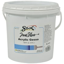Sax Acrylic Gesso Primer, 1 Gallon, Black