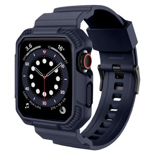 XIHAMA Watch Band for Apple Watch 42/44/45mm, Men's Sports TPU One-piece Watch Band Case for Watch Series 4 5 6/Series