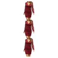 thumbnail image 1 of Qarigey Vestido de manga larga de encaje de otoño para mujer, vestido de poliéster transpirable para niñas, estilo informal con cuello en V, Type1 NO1, 1 of 6