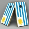 Uruguay Flag Cornhole Board Vinyl Decal Wrap