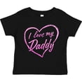 thumbnail image 3 of Inktastic I Love My Daddy in Pink Chalk Heart Boys or Girls Toddler T-Shirt, 3 of 5