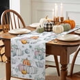 thumbnail image 3 of Autumn Watercolor Table Runner, Autumn Thanksgiving Kitchen Dining Table Decoration for Home Party Decor 13x36 Inches, 3 of 9