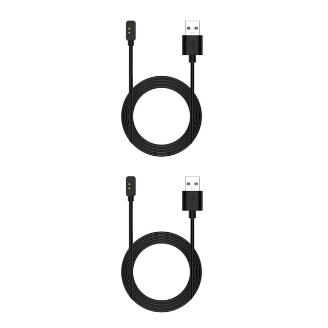 QualitChoice Bracelet Charging Cables Hiking Smartwatch Intelligent Wristband Plastic Power Cords Overcharge for Protection Accessories 100cm 2Set