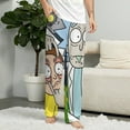 thumbnail image 4 of Rick And Morty Pajamas Pants 3D Printing Wide Leg PJ Pant Loungewear Casual Comfy Sleepwear Lounge Pants for Men WomenS, 4 of 9