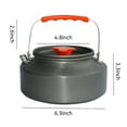 thumbnail image 1 of Maoww Widesea Bouilloire d'Extérieur avec Poignée Théière Camping Randonnée Vaisselle de Boisson Lavable Réutilisable Aluminium Anti-Brûlure Pique-Nique Boisson 1,6 L, 1 of 2