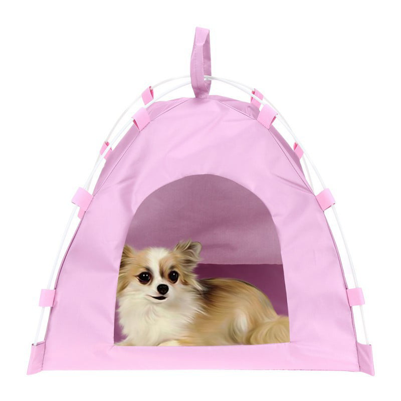 New Sweet Cute Cake Pet Dog Cat House Puppy Bed Tent Green/Pink/Pink size S 