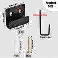 thumbnail image 5 of 10 Pack Wall Mounted Mirror Clips Stainless Steel U Brackets with Screws Mirror Hanging Kit Heavy Du, 5 of 5