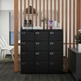 thumbnail image 3 of STANI 4 Drawer File Cabinet with Lock, Black Vertical Metal Filing Cabinets Home Office Storage File Cabinet for Hanging Files Folders Letter/Legal/A4 Size, 3 of 8