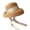 Khaki, variant on Joernso Straw Sun Hats for Kids, UV Protection Fishing Hat, Wide Brim Bucket Hat with Ribbon, Breathable Summer Hats for Outdoor Beach Travel