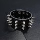 thumbnail image 4 of 2 pulseras de cuero punk, pulsera de PU estilo steampunk retro con tachuelas de metal, 4 of 5
