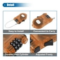 thumbnail image 5 of Bike Chain Lock with 3 Digit Bike Lock Cable Bicycle Chain Lock Long Security Bike Cable Lock Orange, 5 of 7