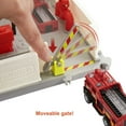 thumbnail image 6 of Matchbox Action Drivers Fire Station Rescue Playset & 1:64 Scale Toy Firetruck with Lights & Sounds, 6 of 7
