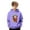 Purple, variant on Kids Hoodie Unisex Casual Cute Sweatshirts Highland Cattle Print Long Sleeve Fall Pullover