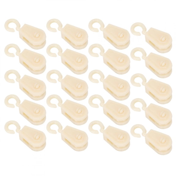 LAZIOEGR 20Pcs Waterline Pulley Chicken Farm Breeding Drinking Line Roller, Durable Poultry Breeding Drinker Pully Accessories for Chicken Coop, 6x2cm / 2.36x0.79 inches, Easy to Install