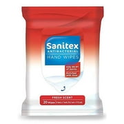 sanitex hand wipes, fresh scent, 72 packs of 20 wipes