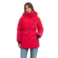 thumbnail image 2 of BCBGeneration Women's Belted Active Puffer Coat with Hood (Black, XL), 2 of 5