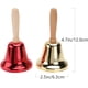 thumbnail image 5 of 2 piezas de cascabeles con mango de madera para bodas, cascabeles navideños, cascabeles de metal para Navidad, 5 of 5