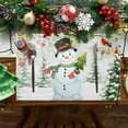thumbnail image 5 of 4PCS Christmas Cotton and Linen Placemats,Christmas Decorations, for Wedding Party Holiday Kitchen Dining Room Daily Decor, 5 of 5
